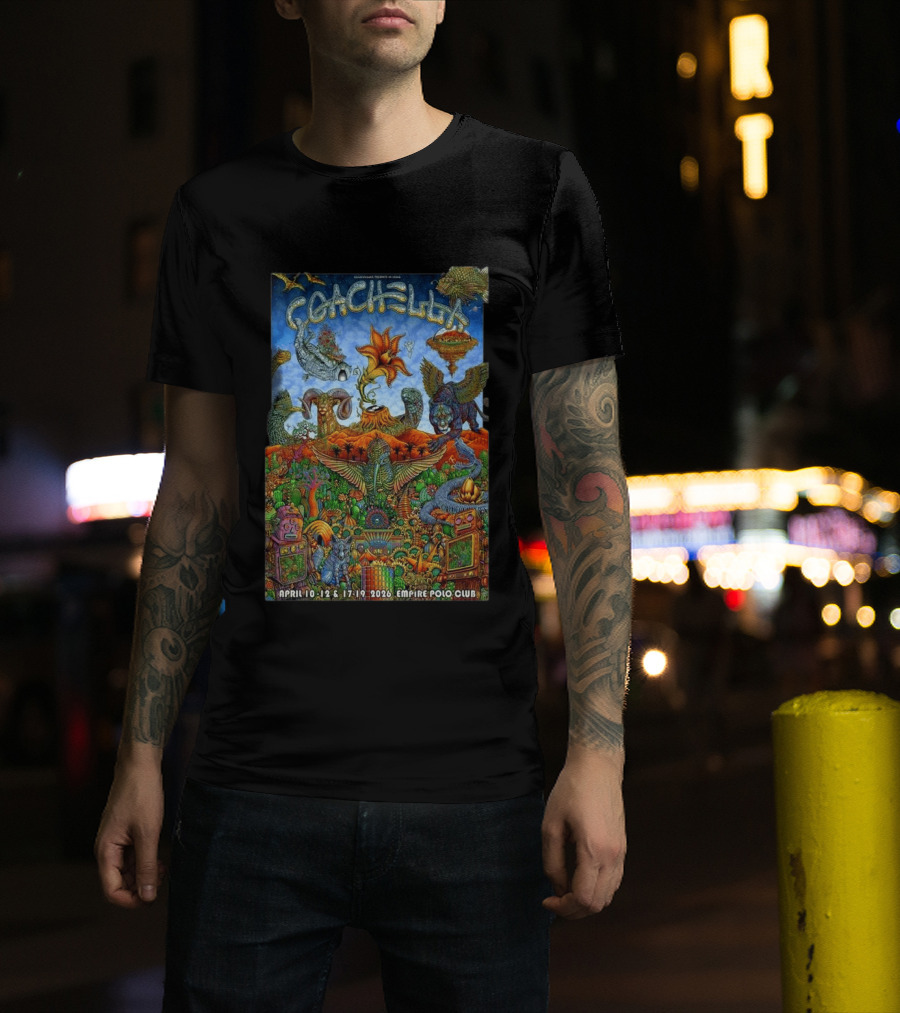 Coachella April 10 12 2026 Empire Polo Club Psychedelic T-Shirt
