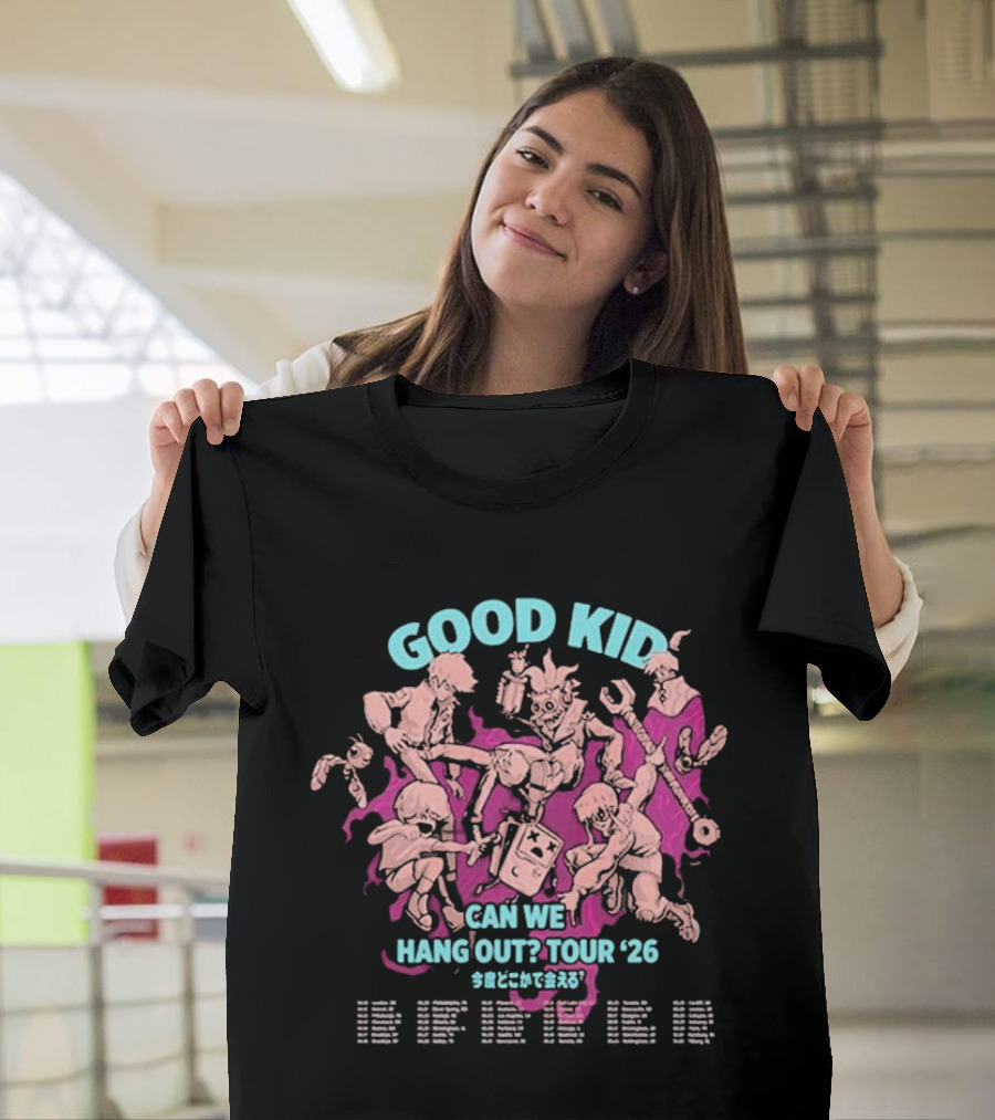 Good Kid Can We Hang Out Tour 2026 Characters T-Shirt