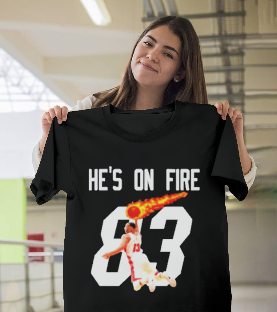 Bam Adebayo 83 Points He's On Fire Dunk Basketball T-Shirt