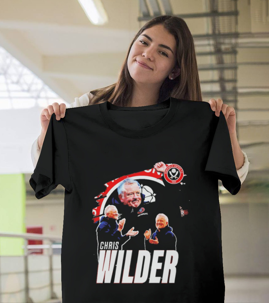 Sheffield United FC Chris Wilder Coach Fan Celebration T-Shirt