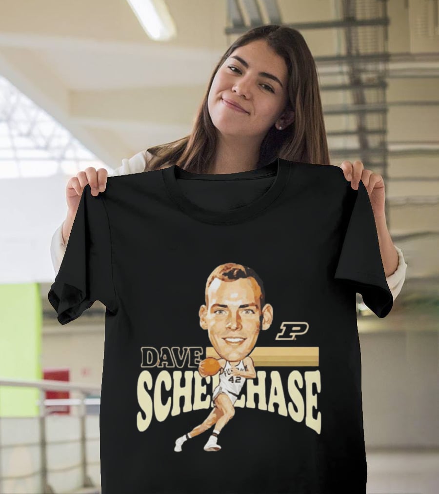 Dave Schellhase Purdue Boilermakers Basketball Legends Caricature 42 T-Shirt