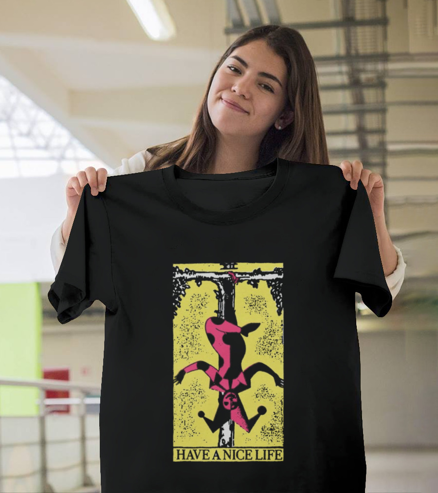 The Flenser Have A Nice Life Upside Down Guy Jester Tarot T-Shirt