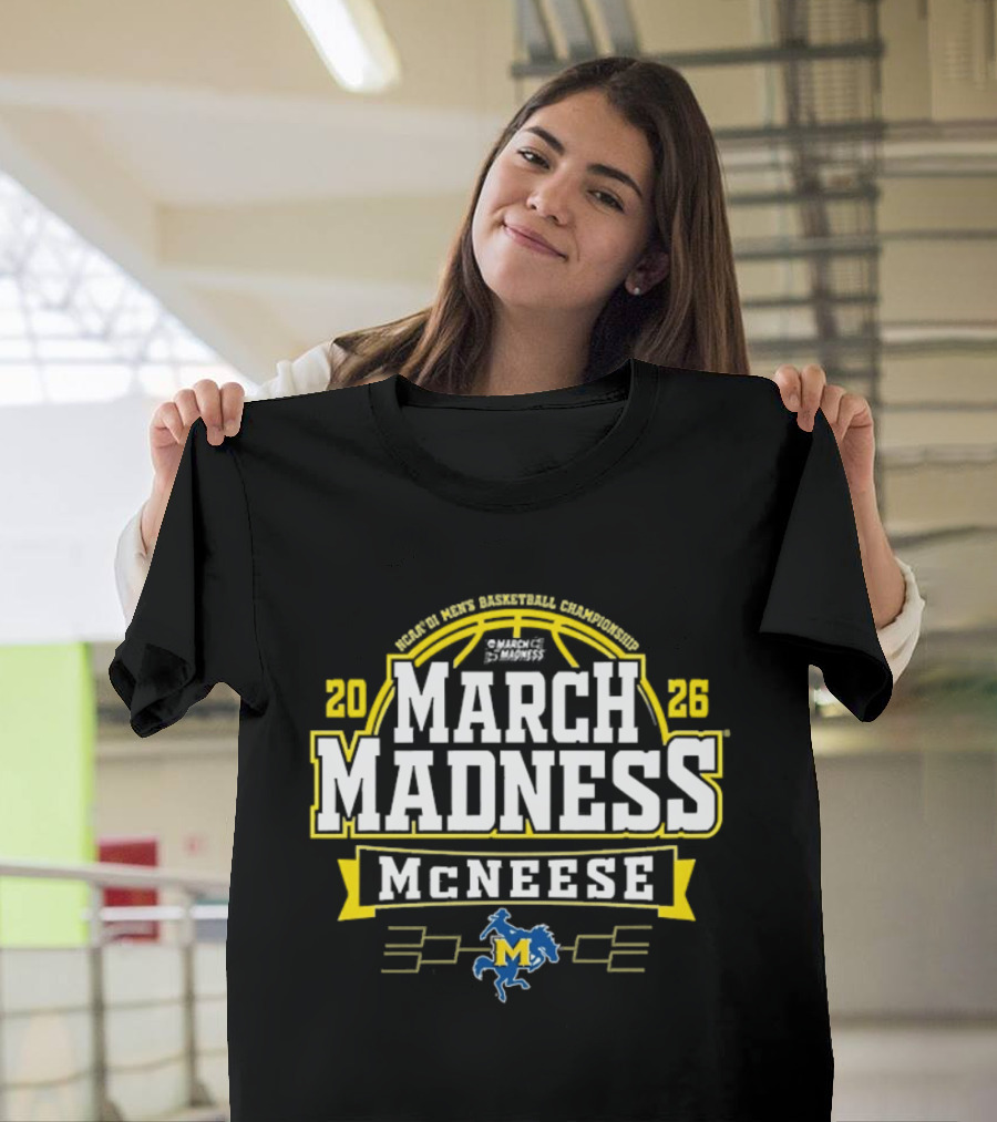 2026 McNeese State Cowboys NCAA March Madness Basketball T-Shirt