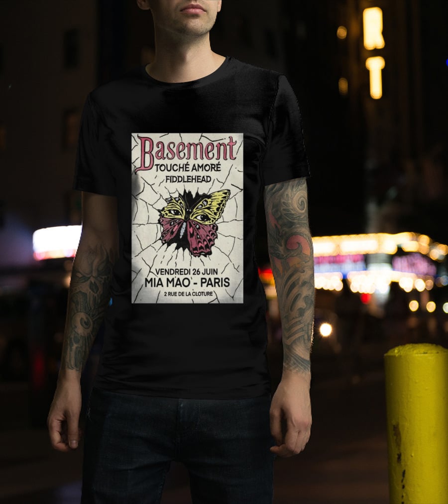 Basement Touche Amore Fiddlehead Mia Mao Paris June 26 Rue De La Cloture T-Shirt