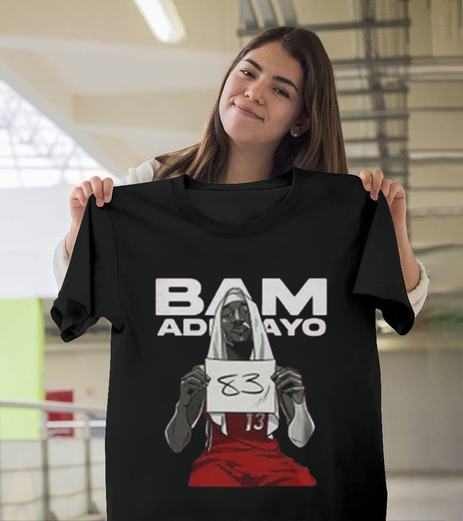 Bam Adebayo Historic 83 Points Miami Performance T-Shirt