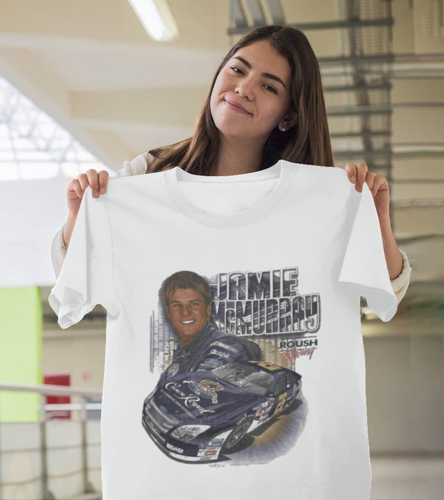 Jamie McMurray NASCAR Roush Racing Crown Royal Ford Car T-Shirt