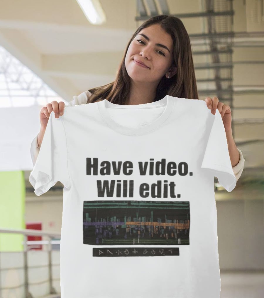 Have Video Will Edit Film Strip T-Shirt