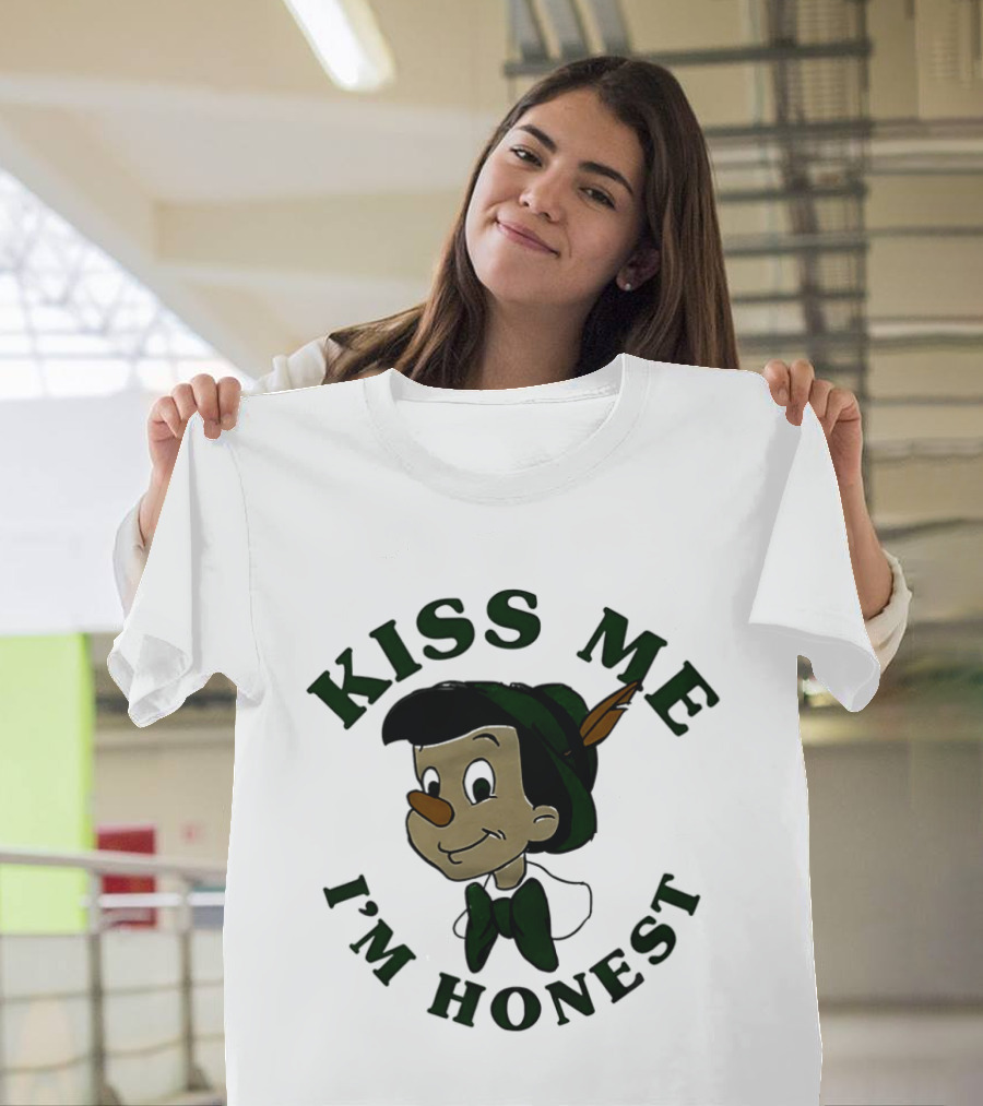 Kiss Me I'm Honest St. Patrick's Day Pinocchio T-Shirt
