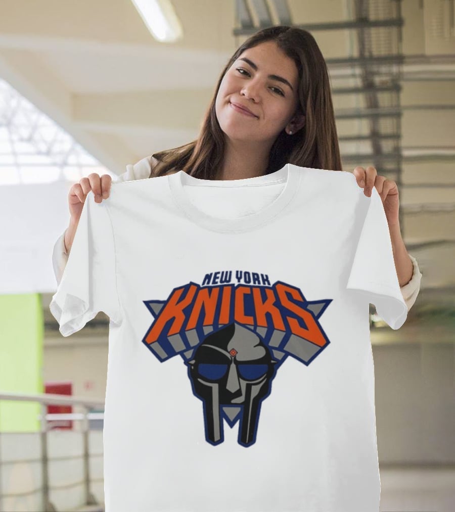 New York Knicks MF Doom Mask Collaboration T-Shirt