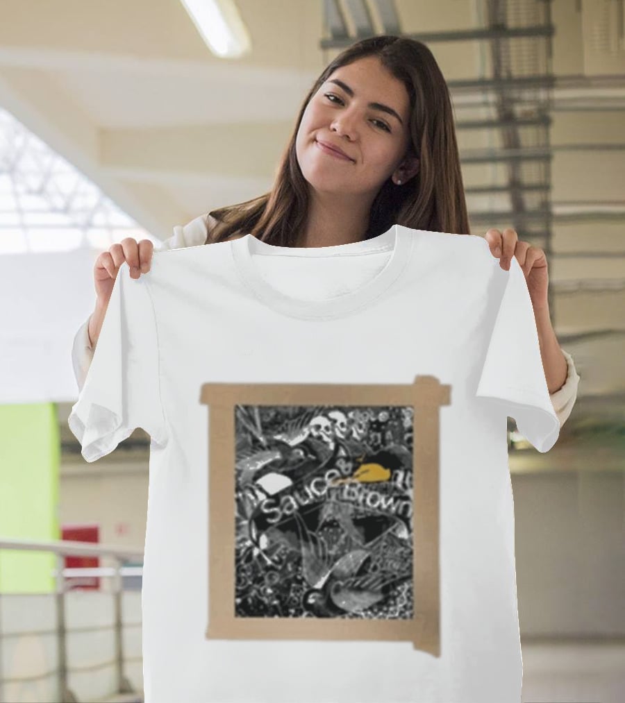 Sauceandbrown Project Press Ornate Bird And Skull T-Shirt