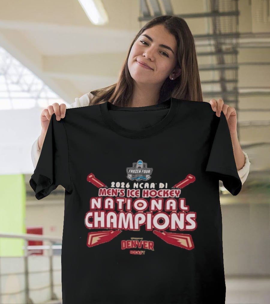 2026 NCAA DI Men's Ice Hockey National Champions Denver Hockey T-Shirt