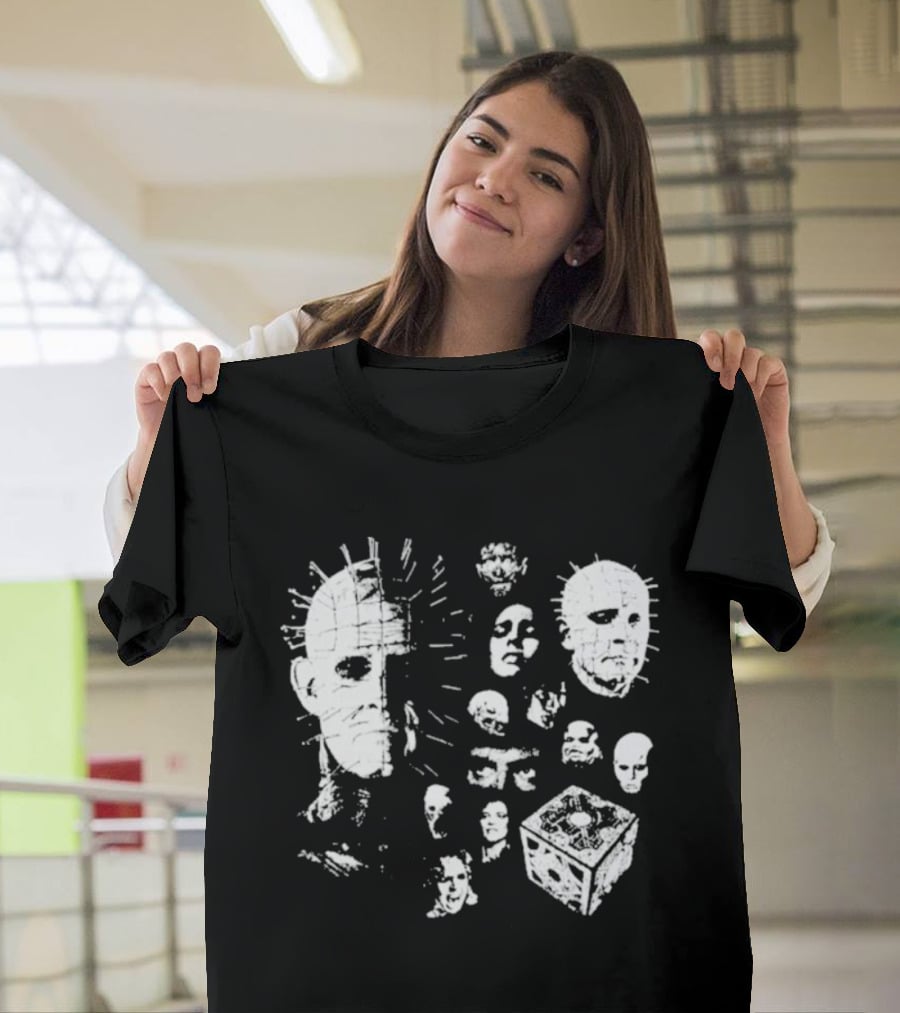 Futuremonsters Hellraiser Puzzle Box And Cenobite Faces T-Shirt
