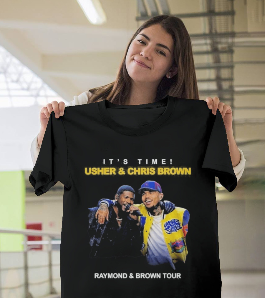 Usher & Chris Brown Raymond & Brown Tour It's Time T-Shirt