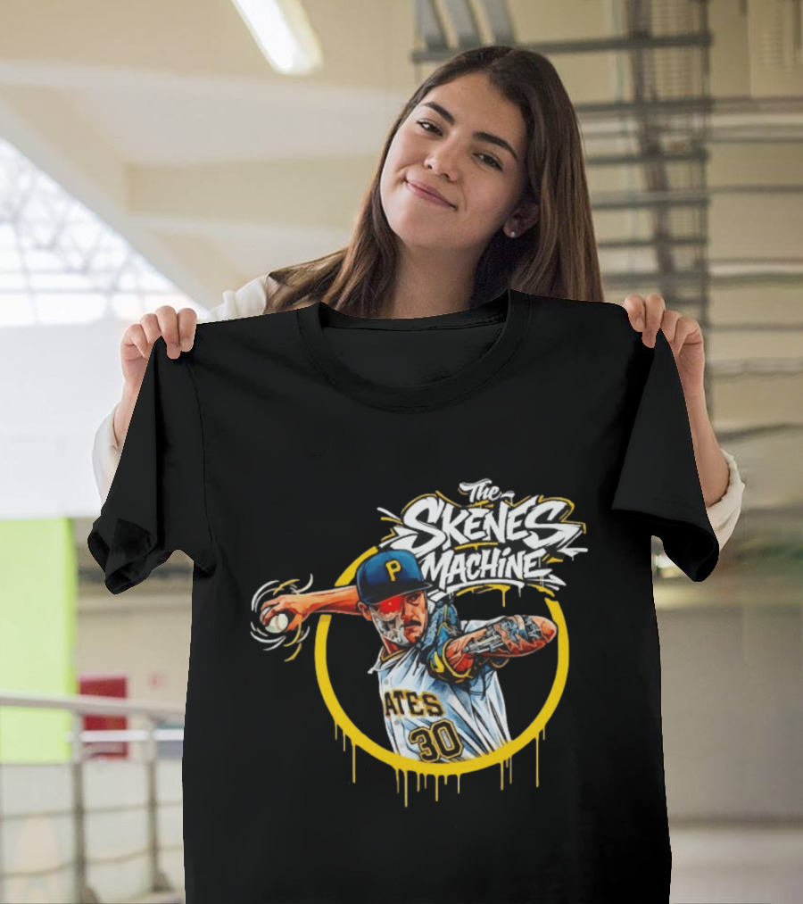 The Skenes Machine Paul Skenes Pittsburgh Pirates Pates 30 T-Shirt