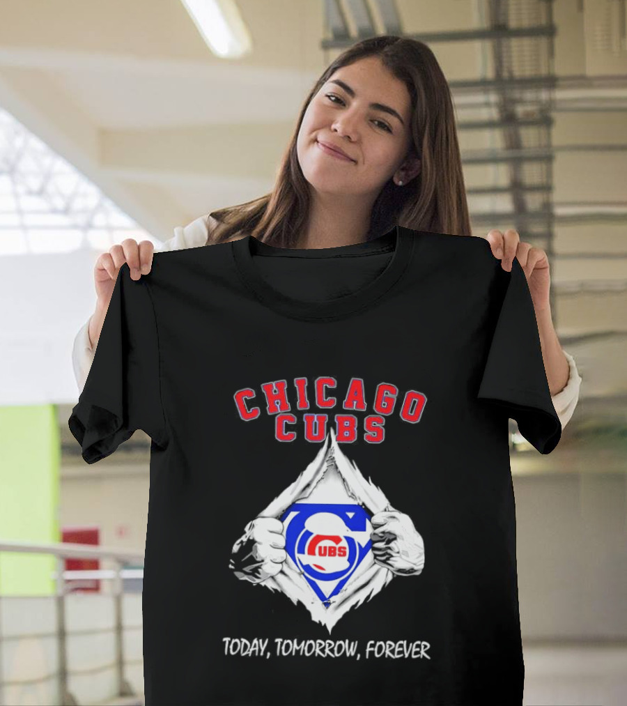 Chicago Cubs Blood Inside Me Today Tomorrow Forever T-Shirt