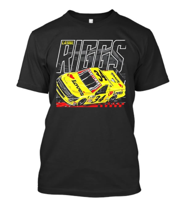 Louie Riggs Jesus Oh No I Sure Hope No One Punishes Me For My Sins Racing 34 T-Shirt