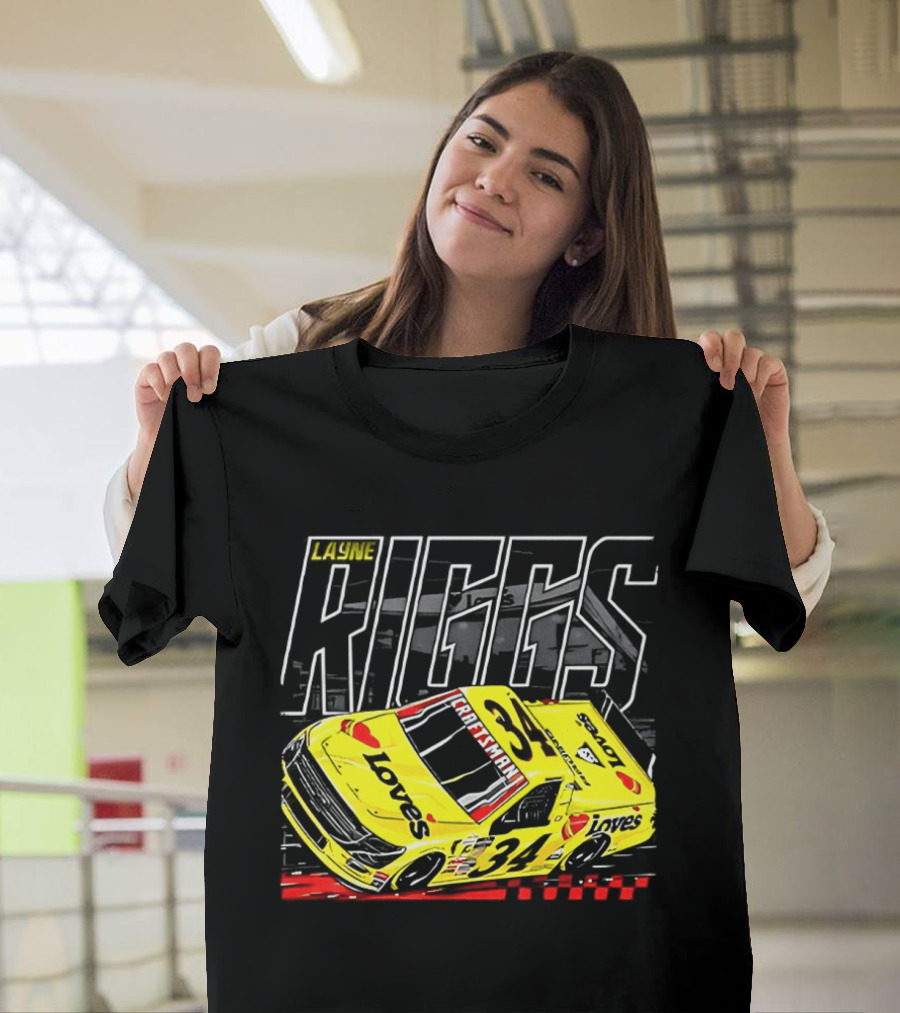Louie Riggs Jesus Oh No I Sure Hope No One Punishes Me For My Sins Racing 34 T-Shirt