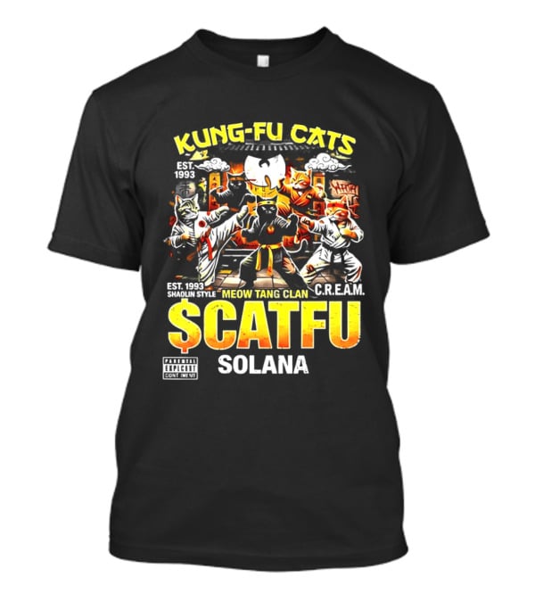 Kung Fu Cats Meow Tang Clan Catfu Solana C.R.E.A.M. T-Shirt