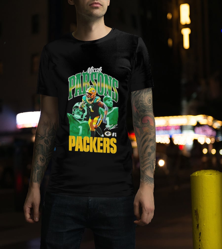 Micah Parsons Green Bay Packers NFL Iconic 2023 #1 T-Shirt