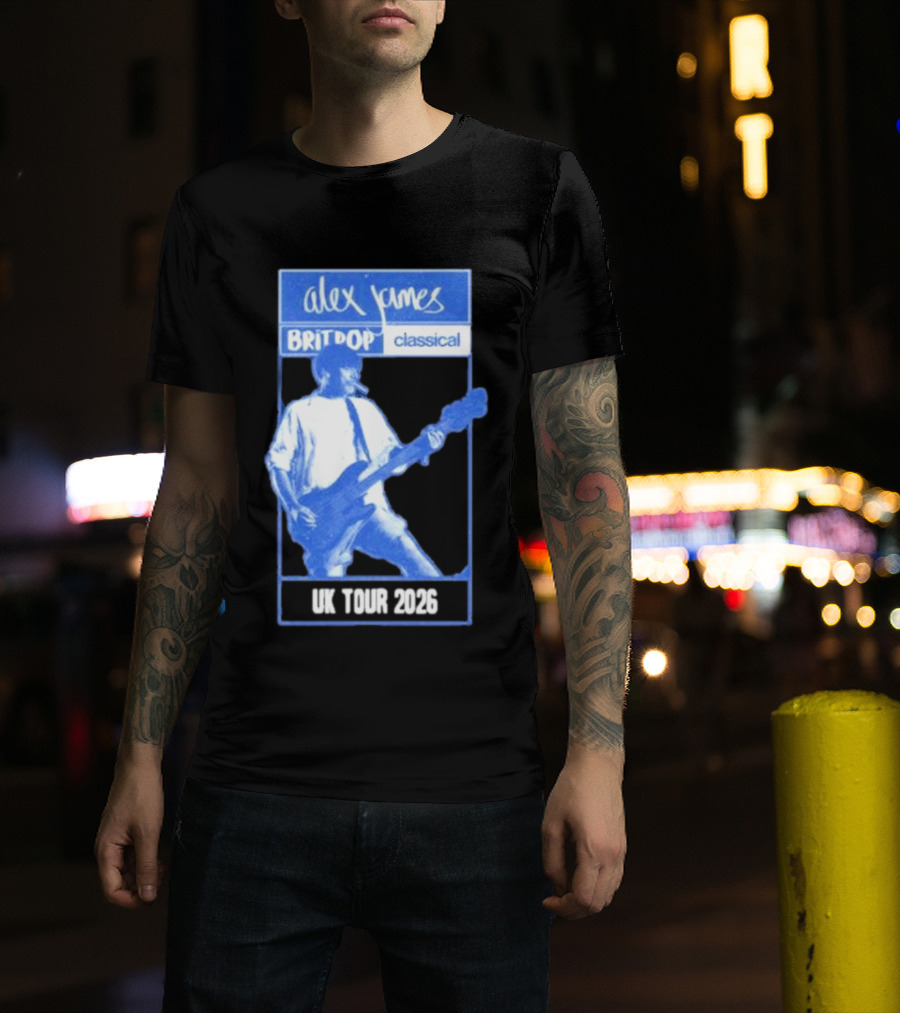 Alex James Britpop Classical UK Tour 2023 T-Shirt