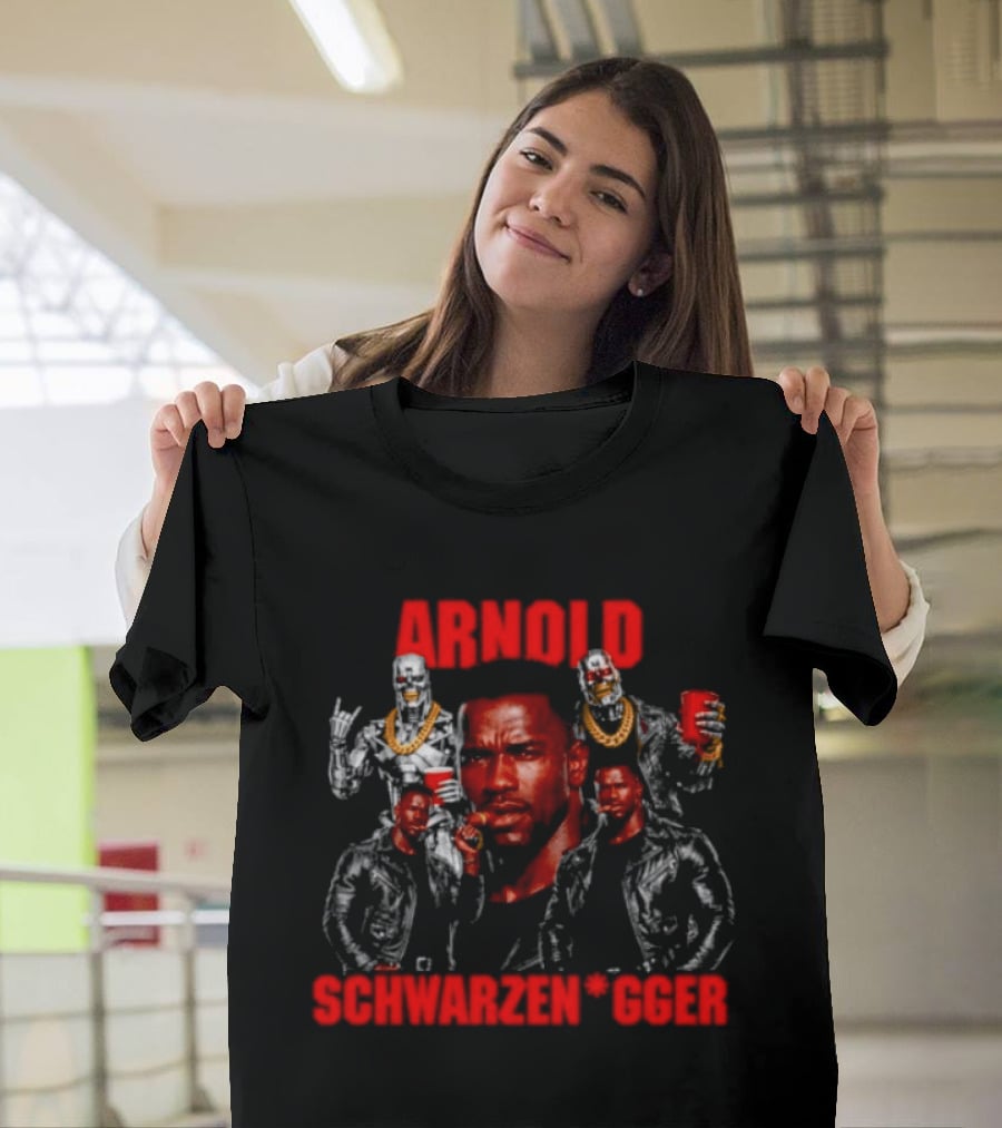 Arnold Schwarzenegger Iconic Movie Characters And Bodybuilding Poses T-Shirt