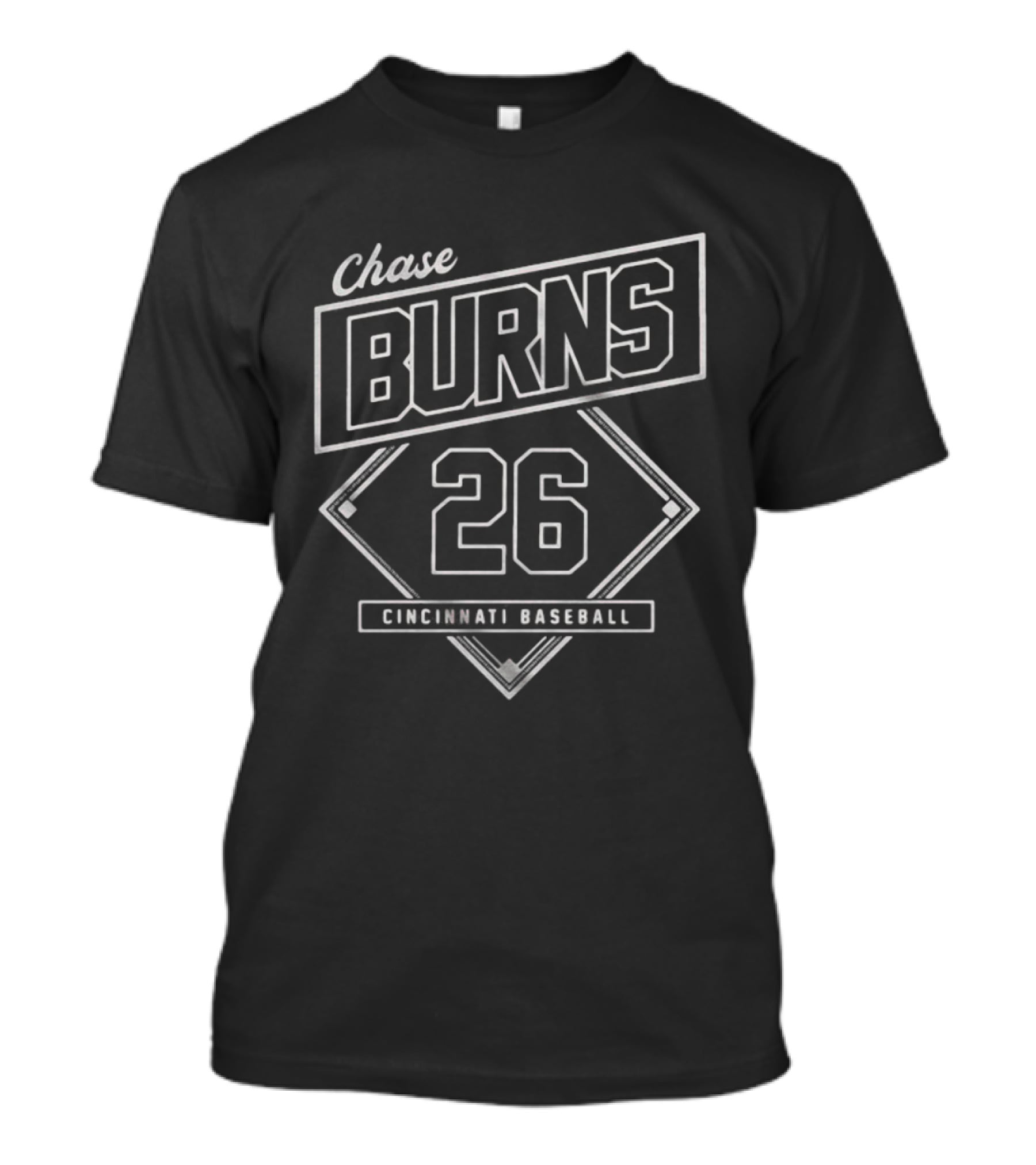 Cincinnati Baseball Chase Burns 26 Diamond T-Shirt