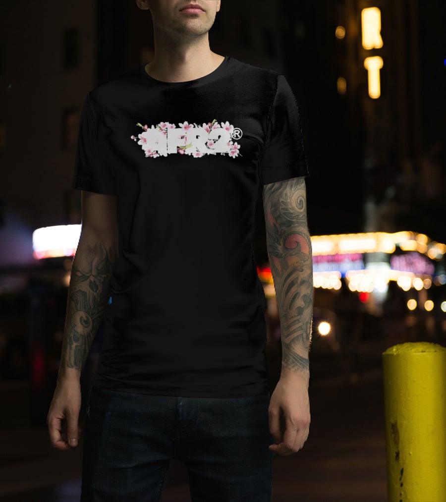 FR2 Embroidery Sakura Cherry Blossoms T-Shirt