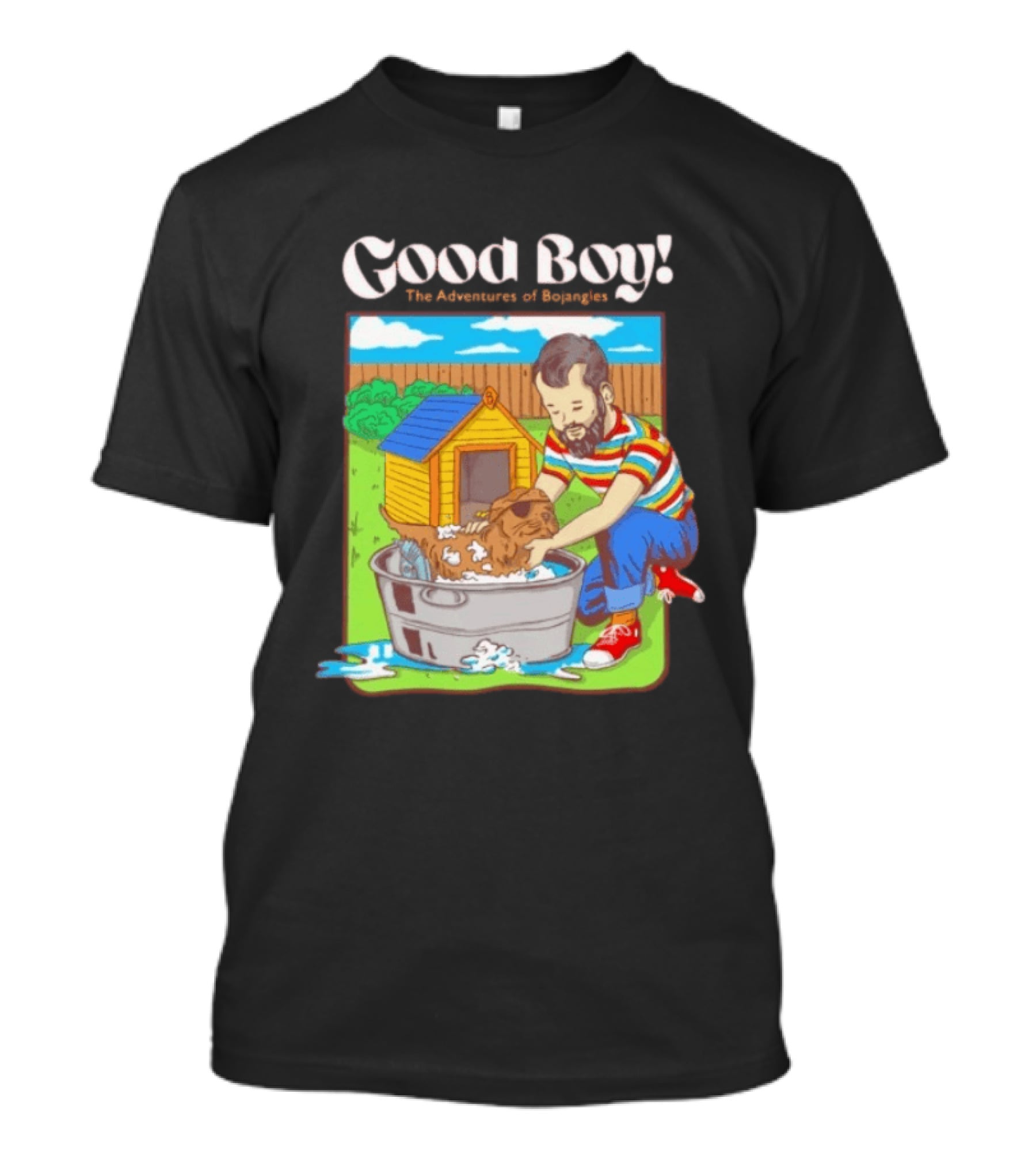 Good Boy The Adventures Of Bojangles Dog Bath Scene T-Shirt