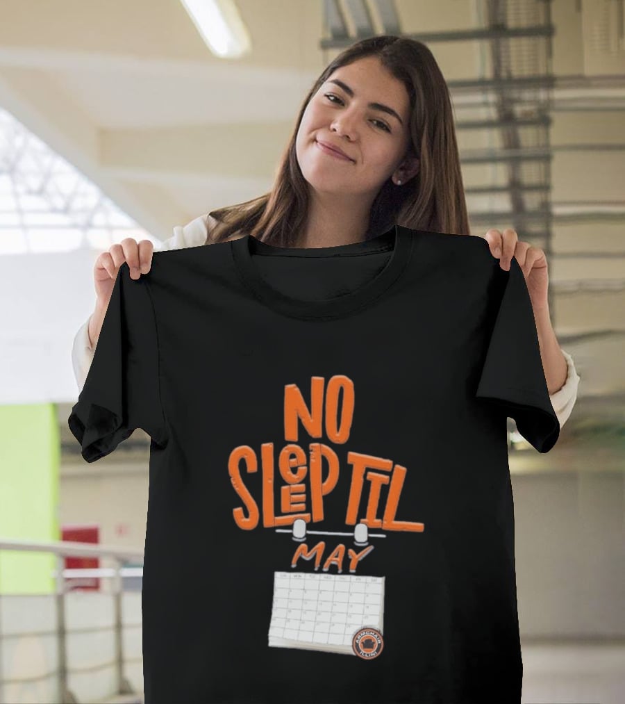 No Sleep Til May Armchair Illinois Fighting Illini Calendar T-Shirt
