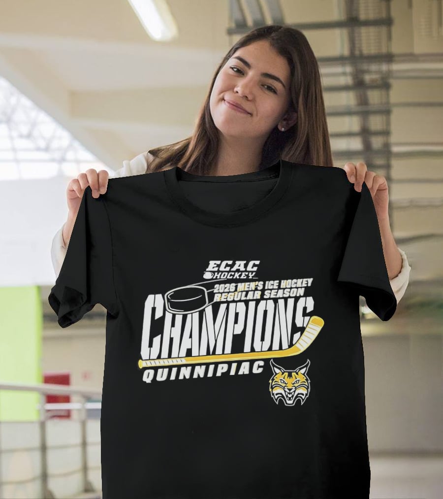NCAA Hockey Frozen Four 2023 Champions Quinnipiac Bobcats T-Shirt