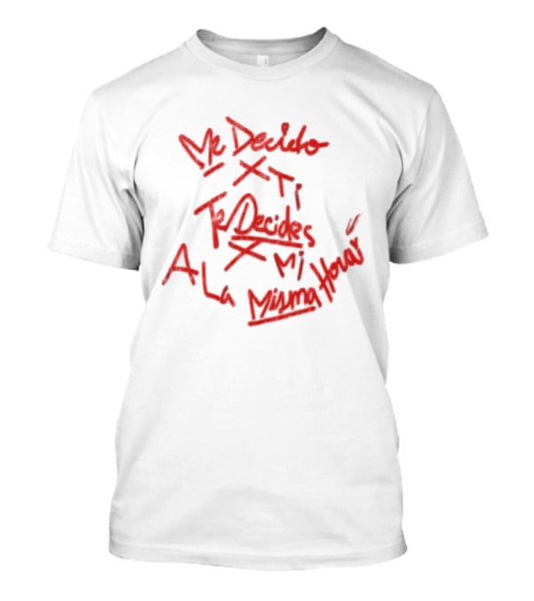 Me Dejo X Ti Te Dedico Mi A La Mierda Rojo Complex J Balvin T-Shirt