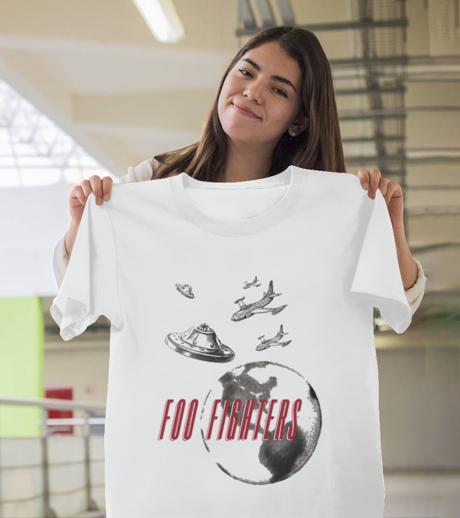 Foo Fighters UFO Earth And Aircraft Encounter T-Shirt