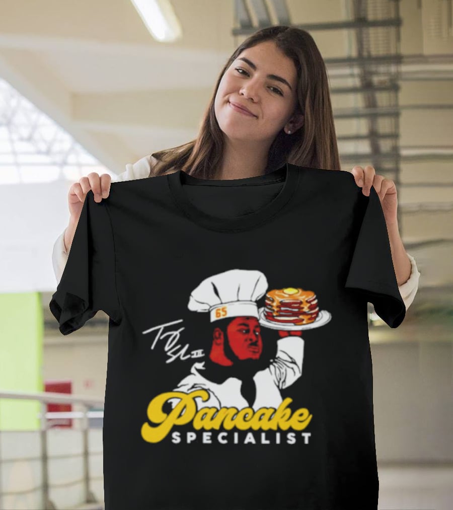 Trey Smith 65 Pancake Specialist Chef T-Shirt