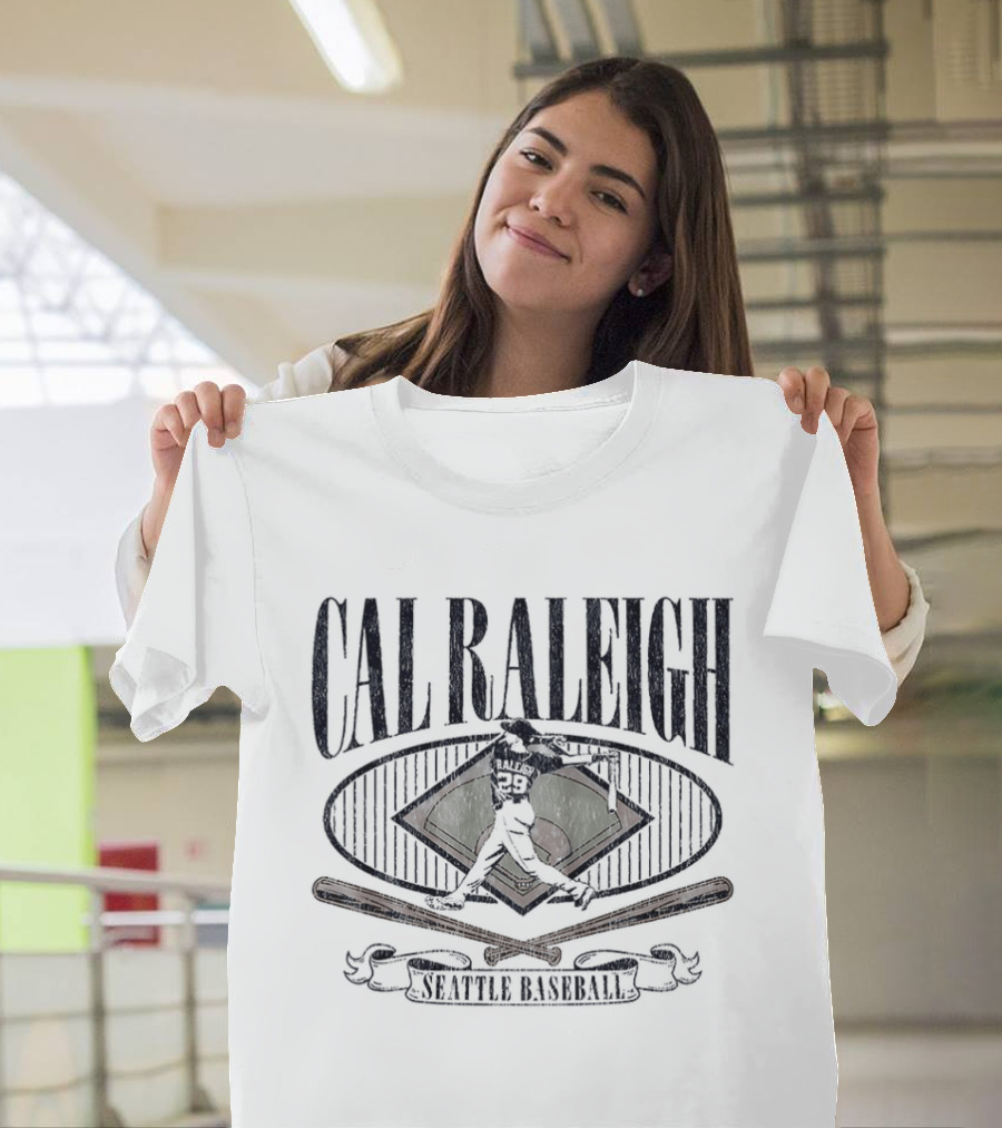Cal Raleigh Seattle Mariners Diamond Standouts Baseball T-Shirt