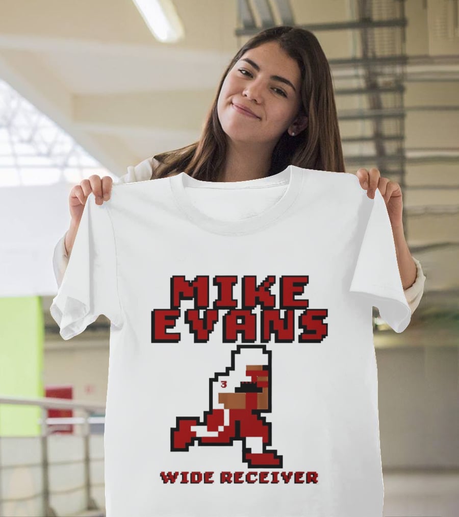 Mike Evans 8 Bit Wide Receiver NFL Football T-Shirt