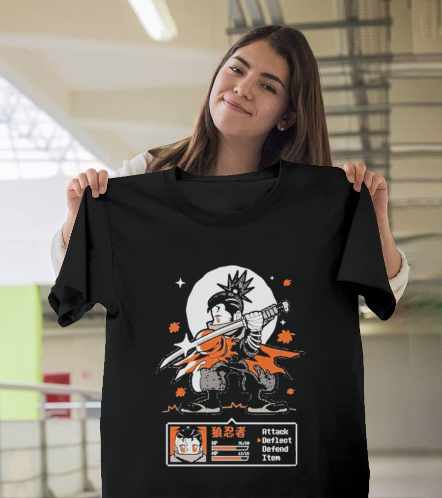 Attack Deflect Defense Item Ghost Wolf Goblin Tengu T-Shirt