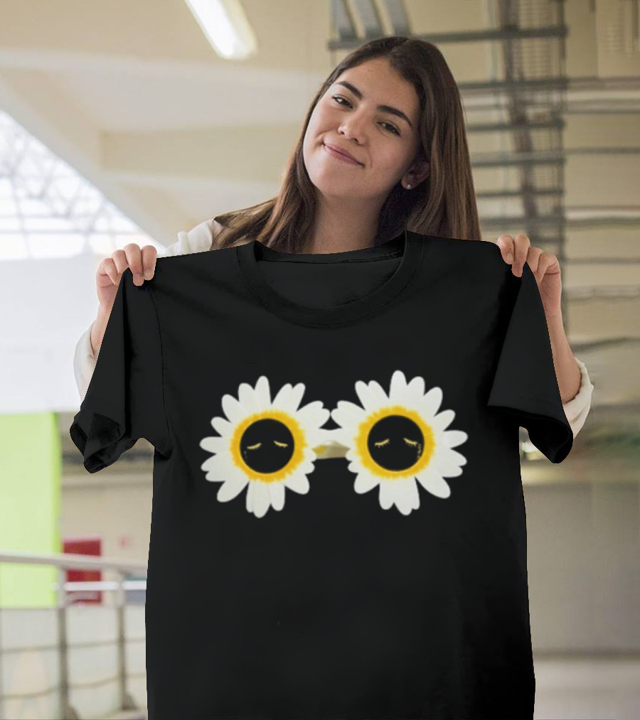 Arcade Fire Flower Power Daisy Sunglasses T-Shirt