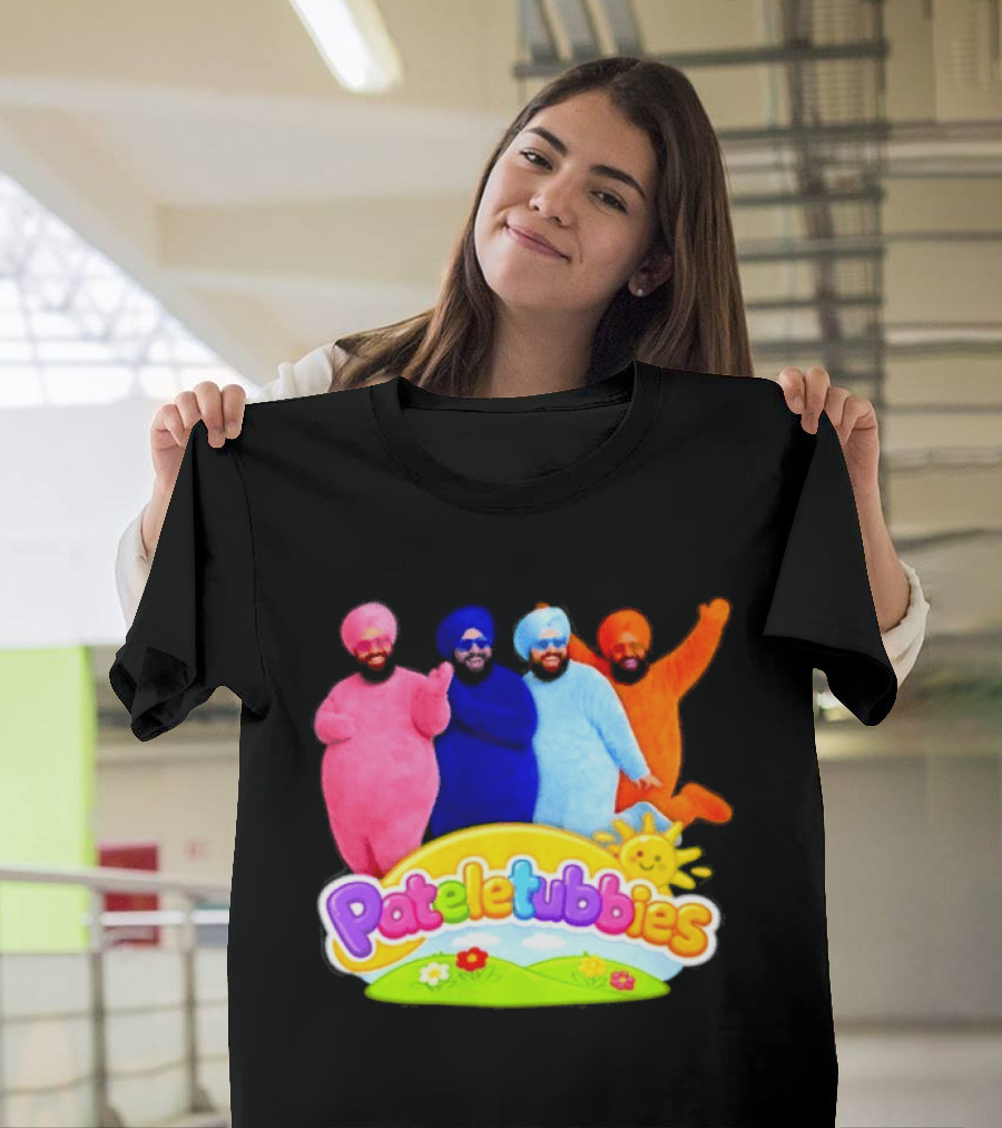 Pateletubbies Indian Characters With Colorful Outfits T-Shirt