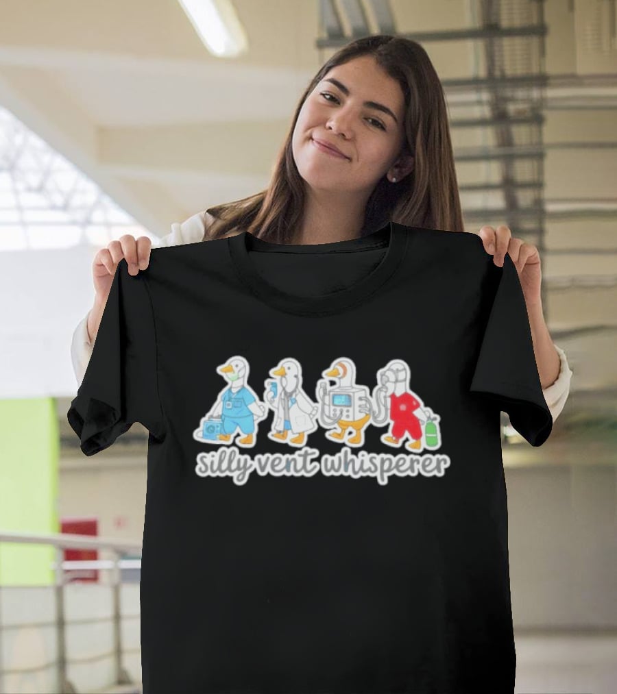Silly Vent Whisperer Ducks In Medical Outfits T-Shirt