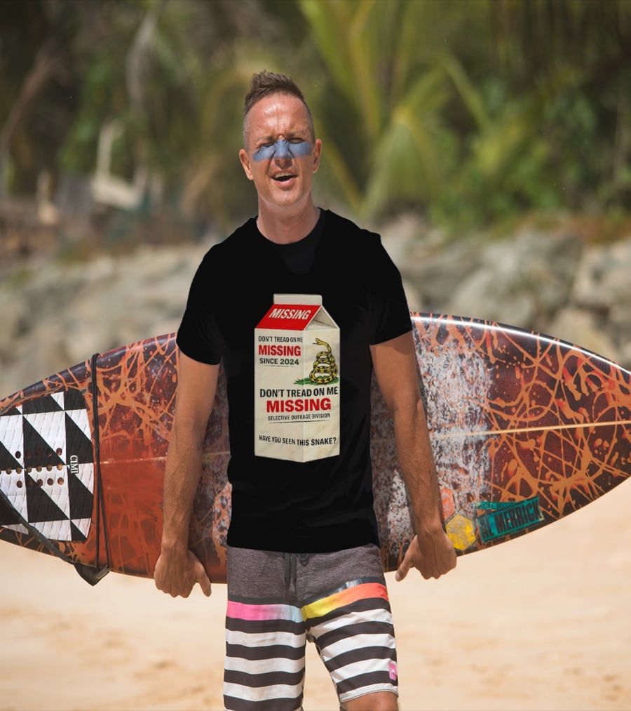 Missing Don't Tread On Me Since 2024 Selective Outrage Division Have You Seen This Snake T-Shirt