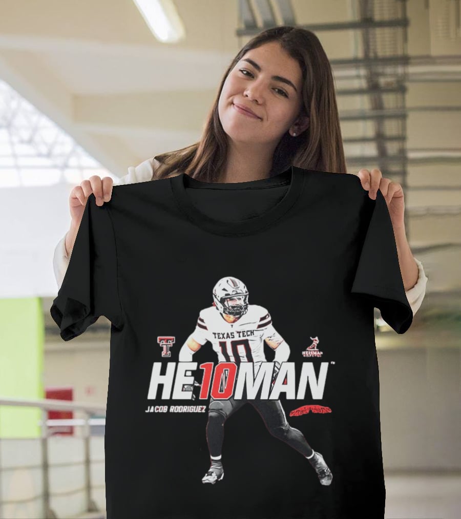 Texas Tech Red Raiders He10MAN Jacob Rodriguez Football 2025 T-Shirt