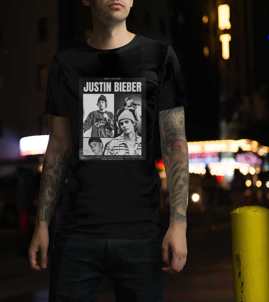 Justin Bieber Drew House Wursweile Greatest Hits Love Yourself Yummy Hold On T-Shirt