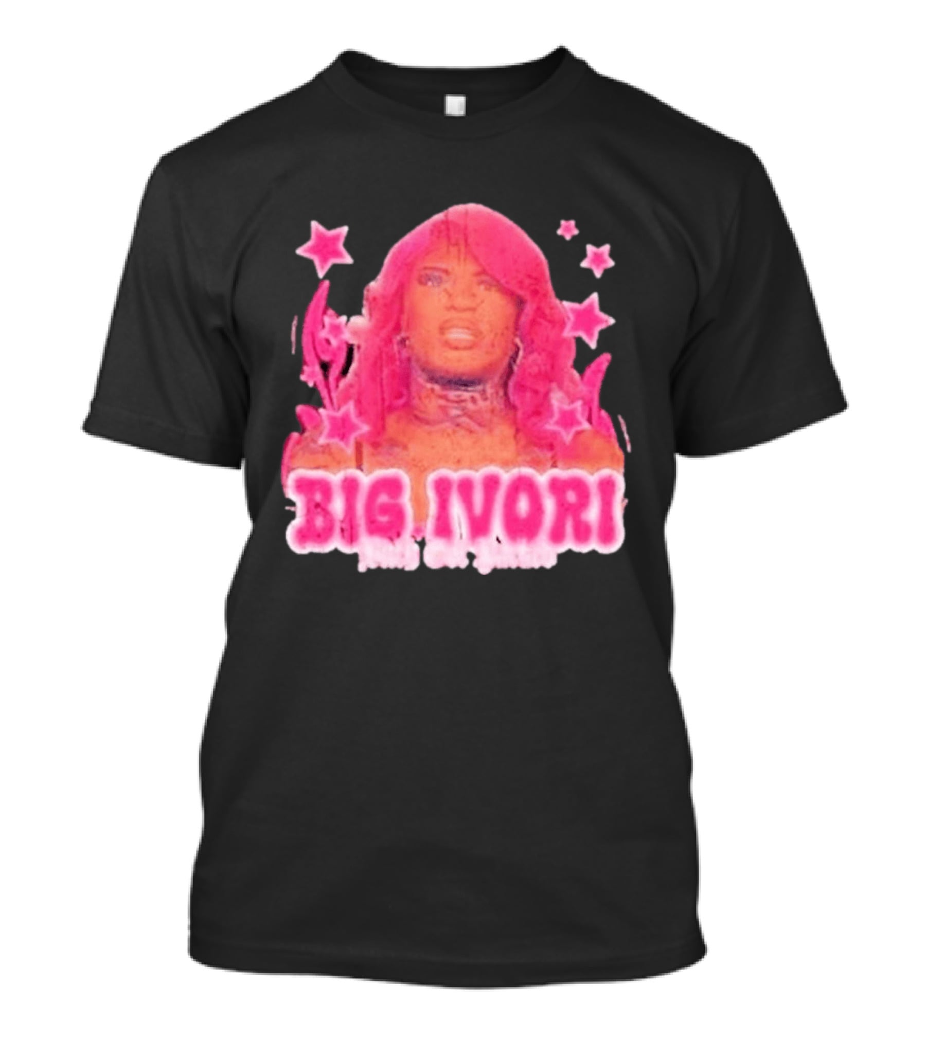 Big Ivori Bitch Got Parked Ivori Minor Stars Retro Pink Aesthetic T-Shirt