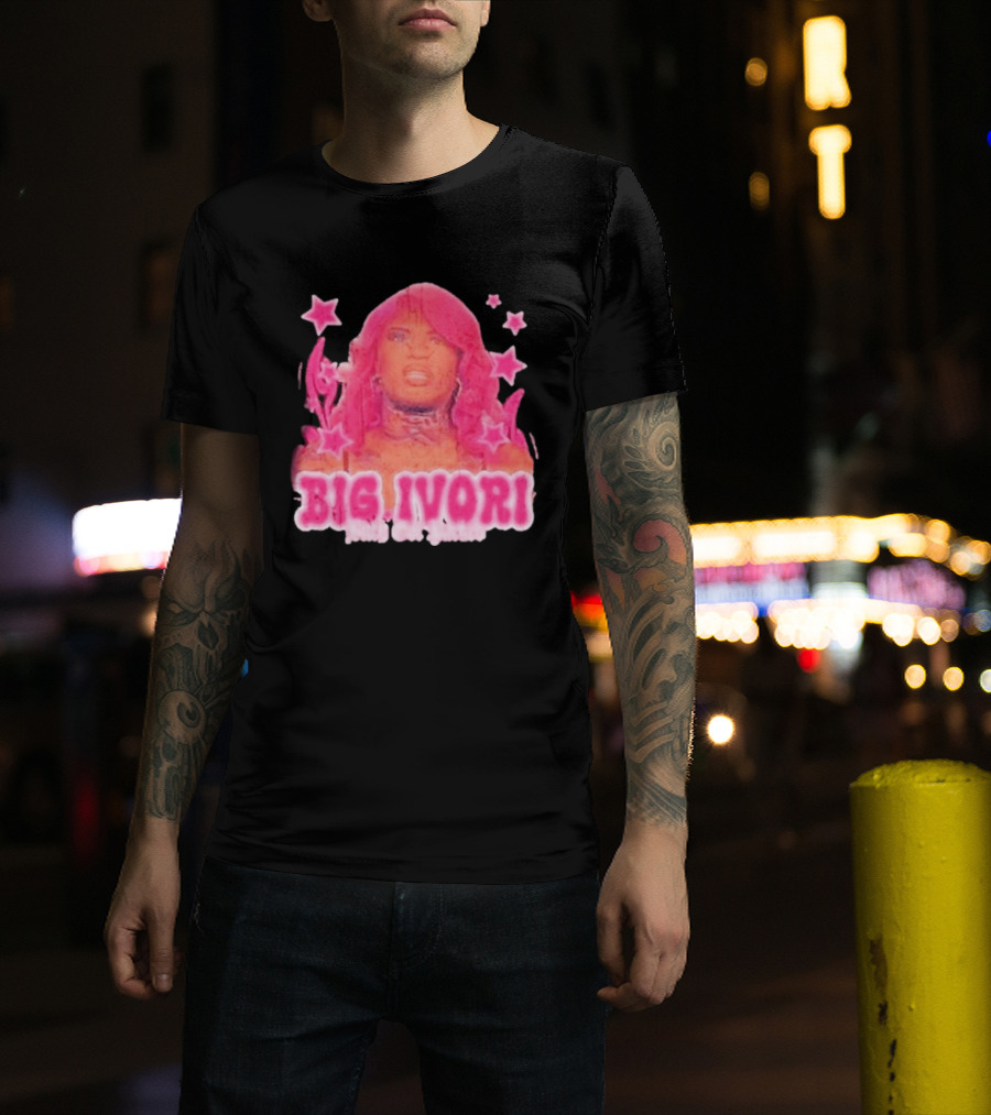 Big Ivori Bitch Got Parked Ivori Minor Stars Retro Pink Aesthetic T-Shirt