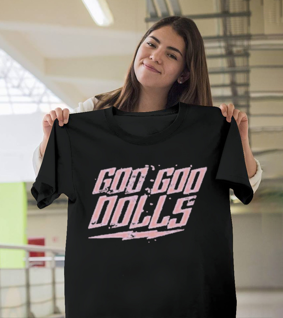 Goo Goo Dolls Lightning Logo Pink T-Shirt