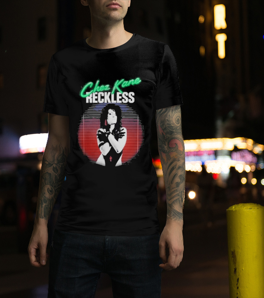 Chez Kane Reckless Punk Woman Retro 80s T-Shirt