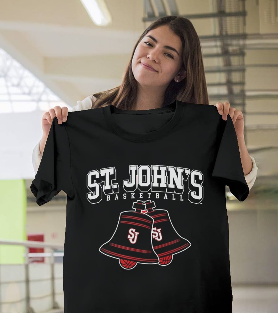 St John's Basketball Church Bells Red Storm Mens Basketball T-Shirt