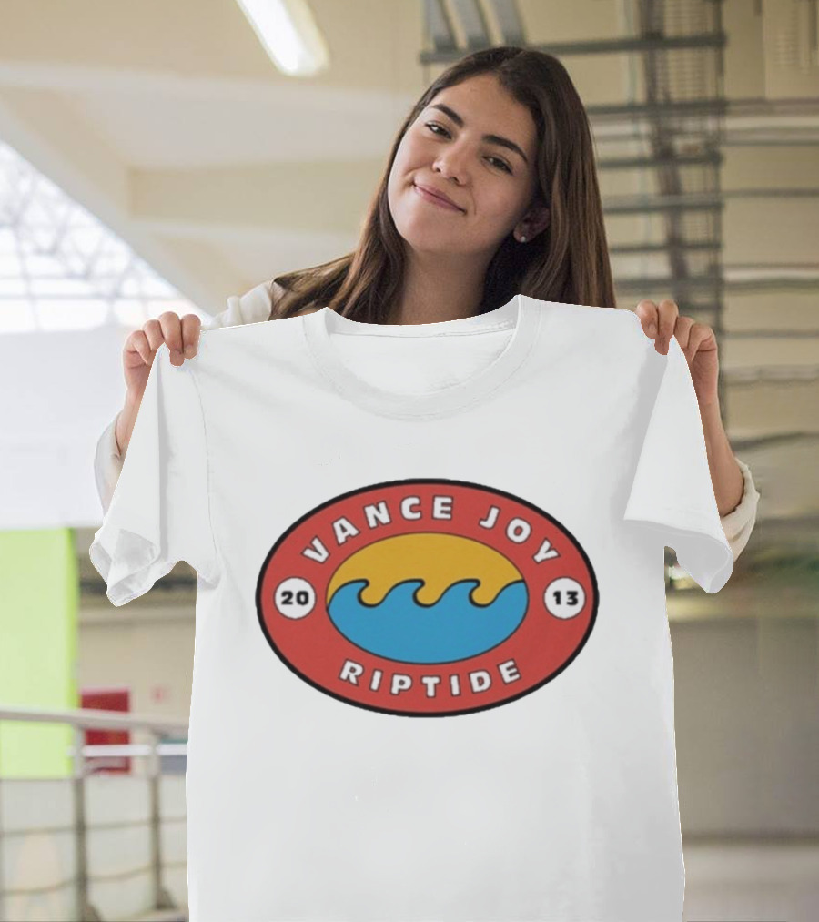 Vance Joy Riptide 2013 Ocean Wave Oval T-Shirt