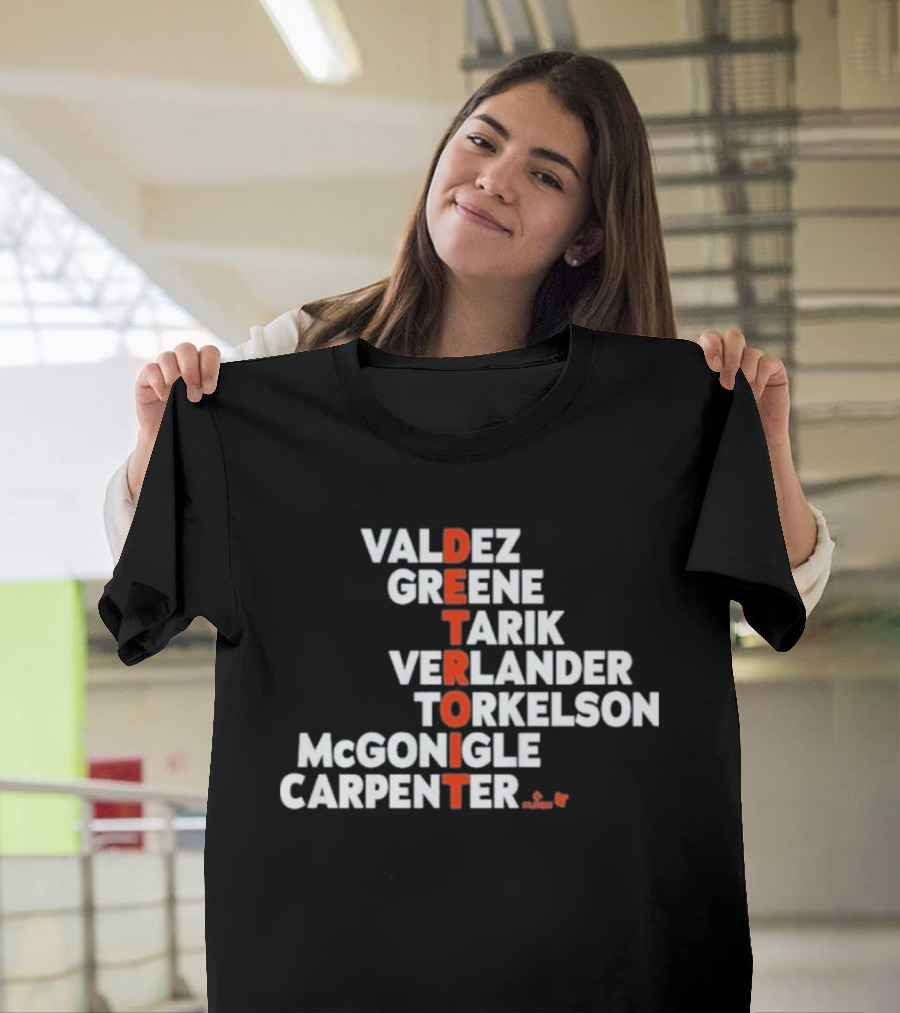 Valdez Greene Tarik Verlander Torkelson Mcgonigle Carpenter Detroit 2026 T-Shirt