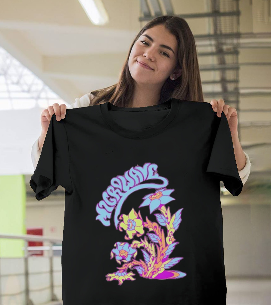 Microwave Psychedelic Floral T-Shirt